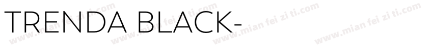 TRENDA BLACK字体转换